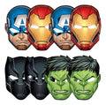 Mascaras Avengers Marvel Powers Unite Papel Fiesta 8 Piezas