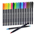 18 X Sunacme Marcadores Doble Punta Plumones Punta Pincel
